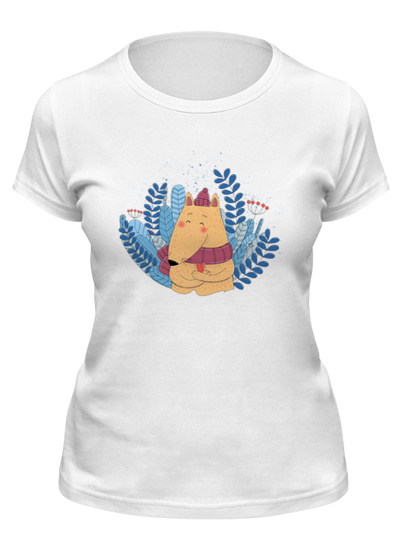 

Футболка женская Printio Fox in love белая 2XL, Белый, Fox in love