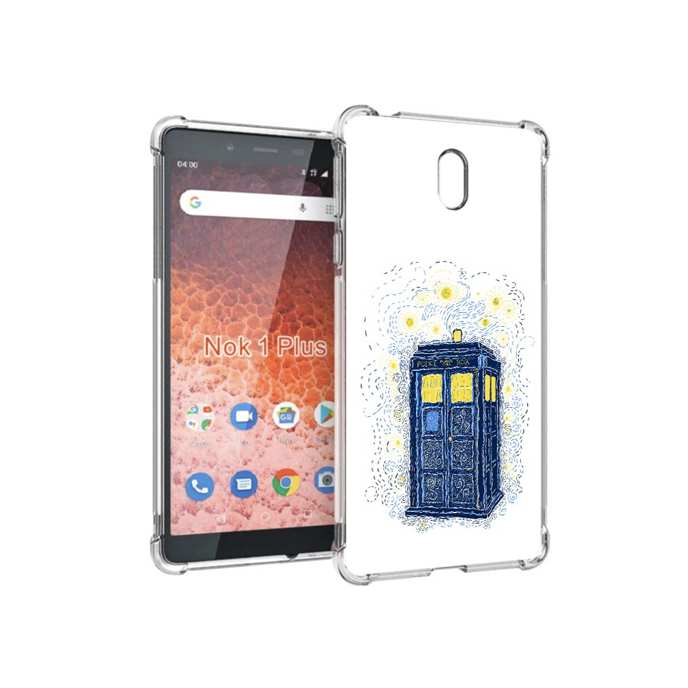 

Чехол MyPads Tocco для Nokia 1 Plus будка рисунок (PT129147.112.249), Прозрачный, Tocco