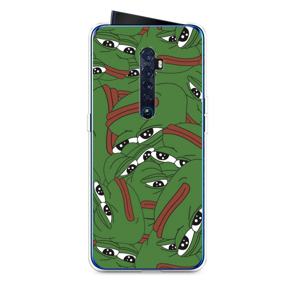 

Чехол Awog на Oppo Reno 2 "Печальный frog", Разноцветный, 253550-9