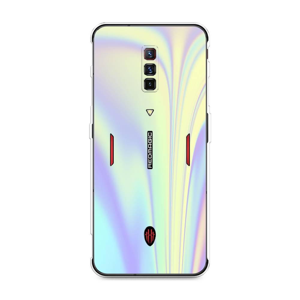 

Силиконовый чехол "Фиолетовая голограмма" на ZTE Nubia Red Magic 6, Фиолетовая голограмма