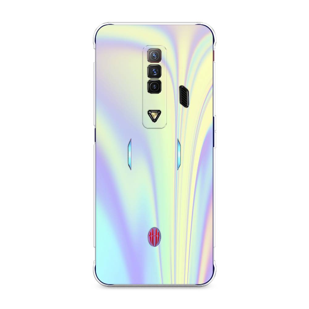 

Силиконовый чехол "Фиолетовая голограмма" на ZTE Nubia Red Magic 7, Фиолетовая голограмма