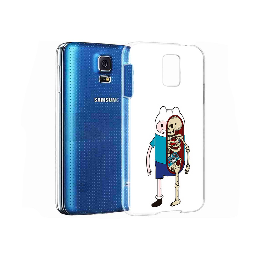 

Чехол MyPads Tocco для Samsung Galaxy S5 Финн скелет (PT12196.512.187), Прозрачный, Tocco