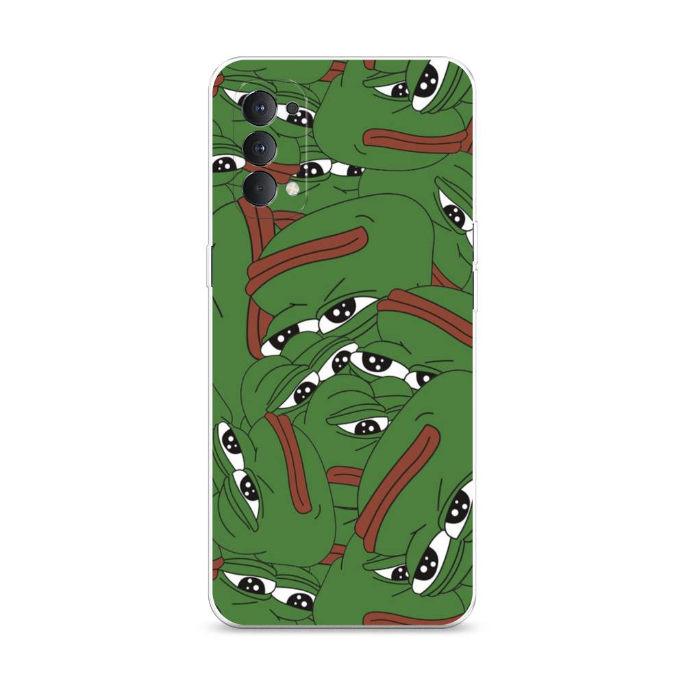 

Чехол Awog на Oppo Reno 4 4G "Печальный frog", Разноцветный, 259450-9