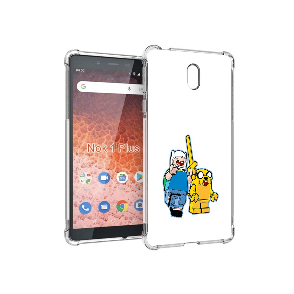 

Чехол MyPads Tocco для Nokia 1 Plus время приключений лего (PT129147.112.274), Прозрачный, Tocco