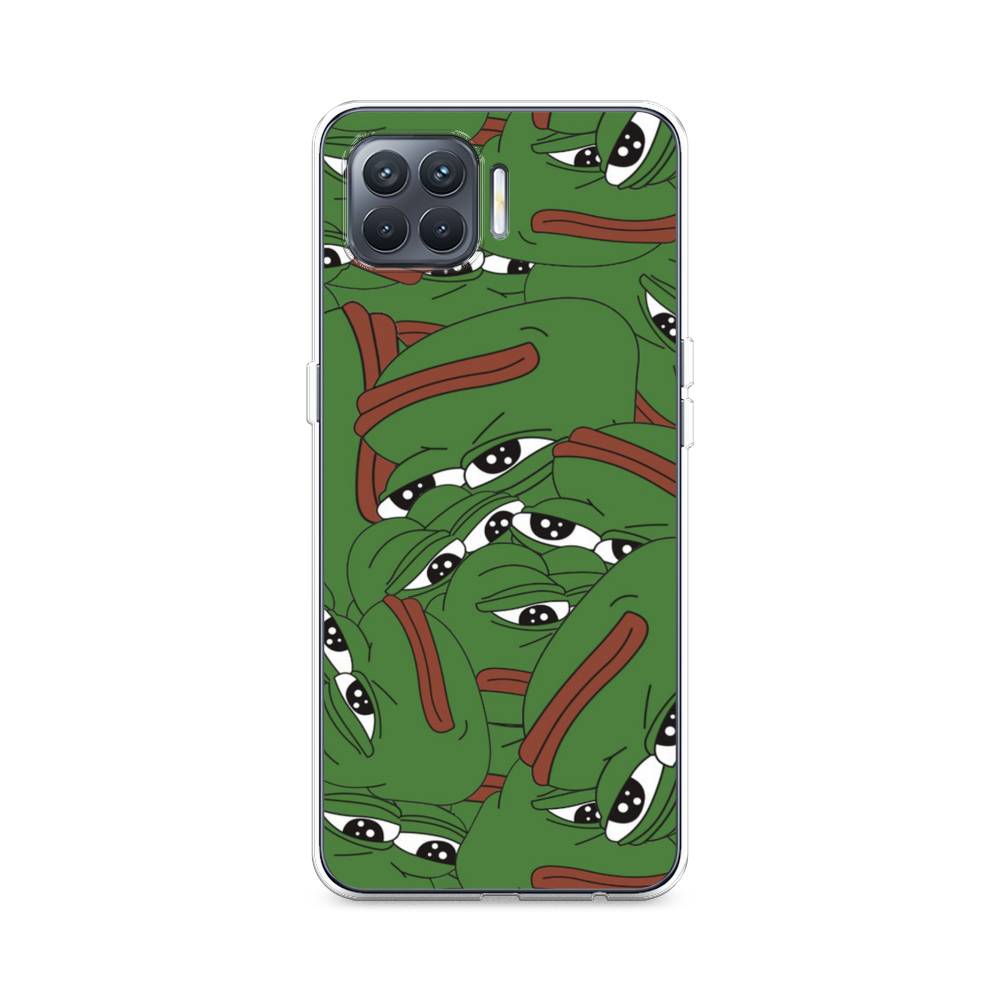 

Чехол Awog на Oppo Reno 4 Lite/A93 "Печальный frog", Разноцветный, 254550-9