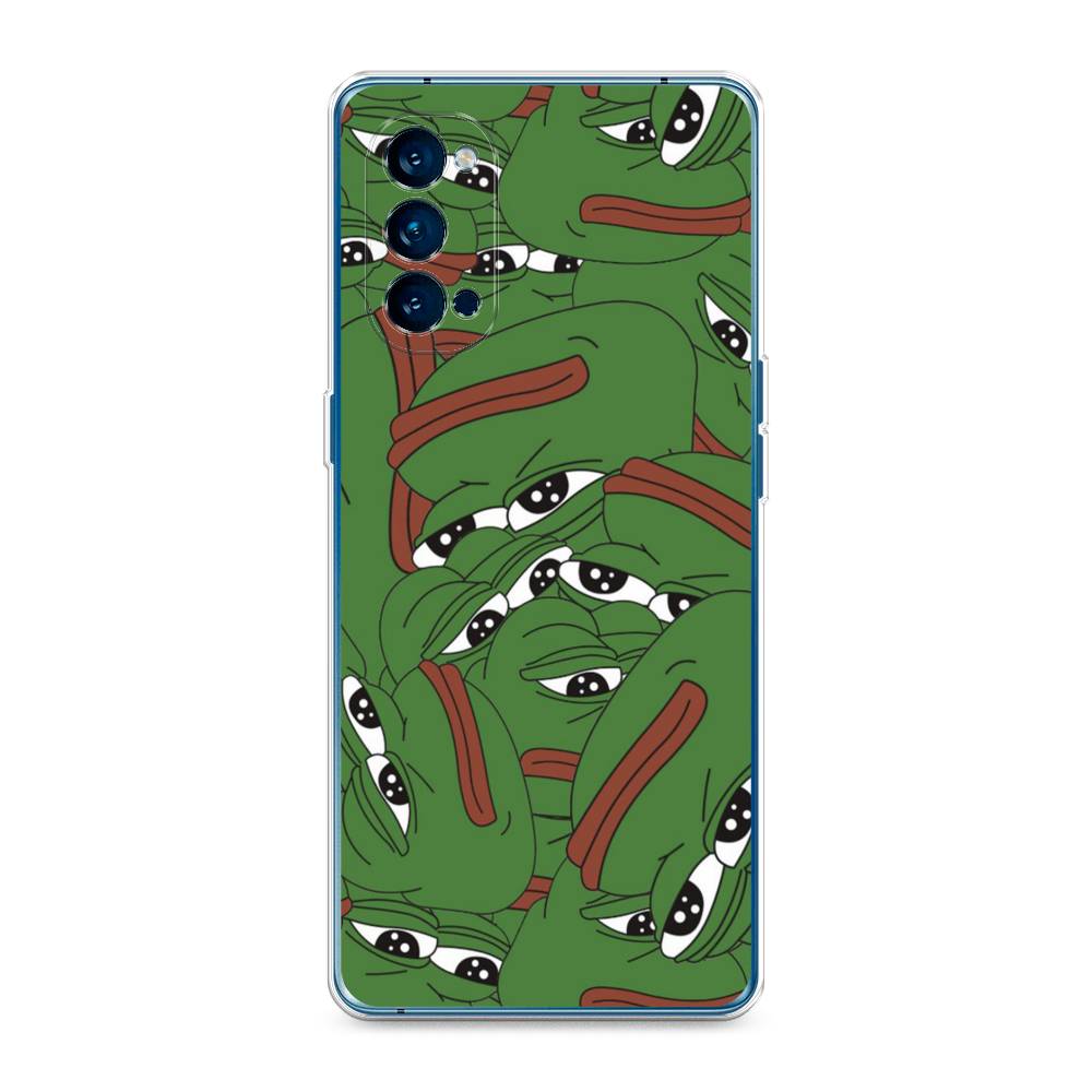 

Чехол Awog на Oppo Reno 4 Pro 5G "Печальный frog", Разноцветный, 253750-9