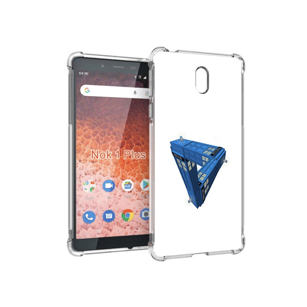 

Чехол MyPads Tocco для Nokia 1 Plus головолока абстракция (PT129147.112.291), Прозрачный, Tocco