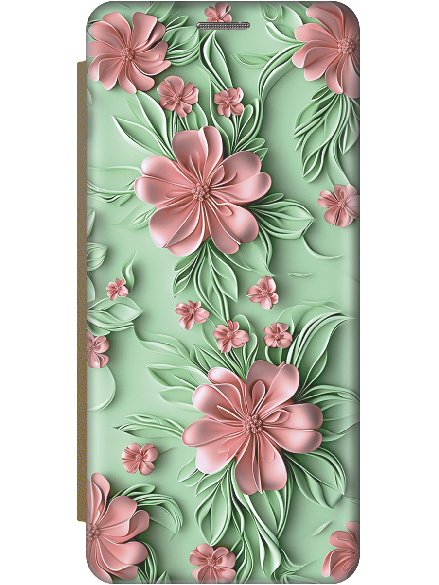 

Чехол-книжка на Apple iPhone 8 Plus / 7 Plus с принтом золотой 874551, Золотистый;зеленый;розовый, 712479421