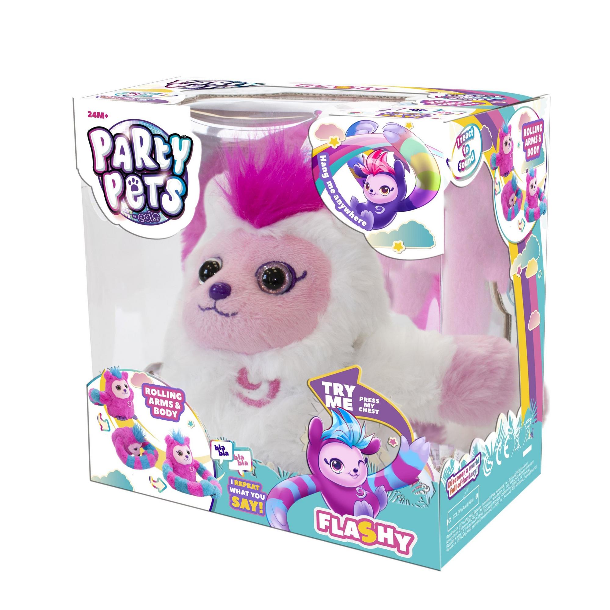 

Музыкальный Ленивец Party Pets белый (кувыркается, повторяет звуки), 302626, Белый;розовый