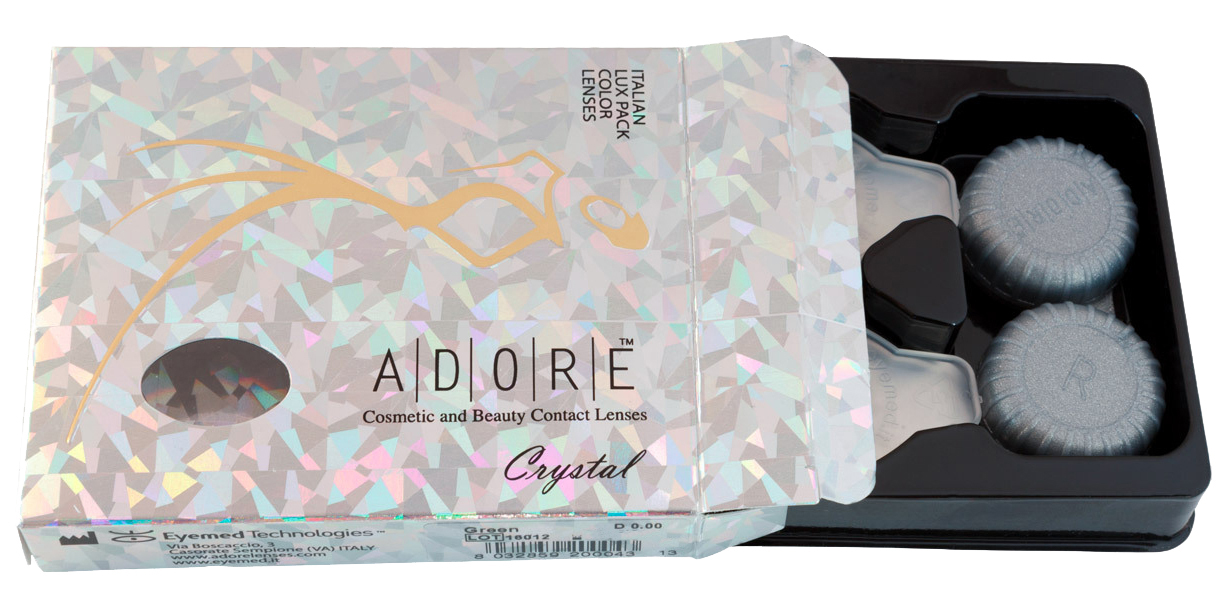 Контактные линзы Adore Crystal 2 линзы + контейнер R 8,6 0,00