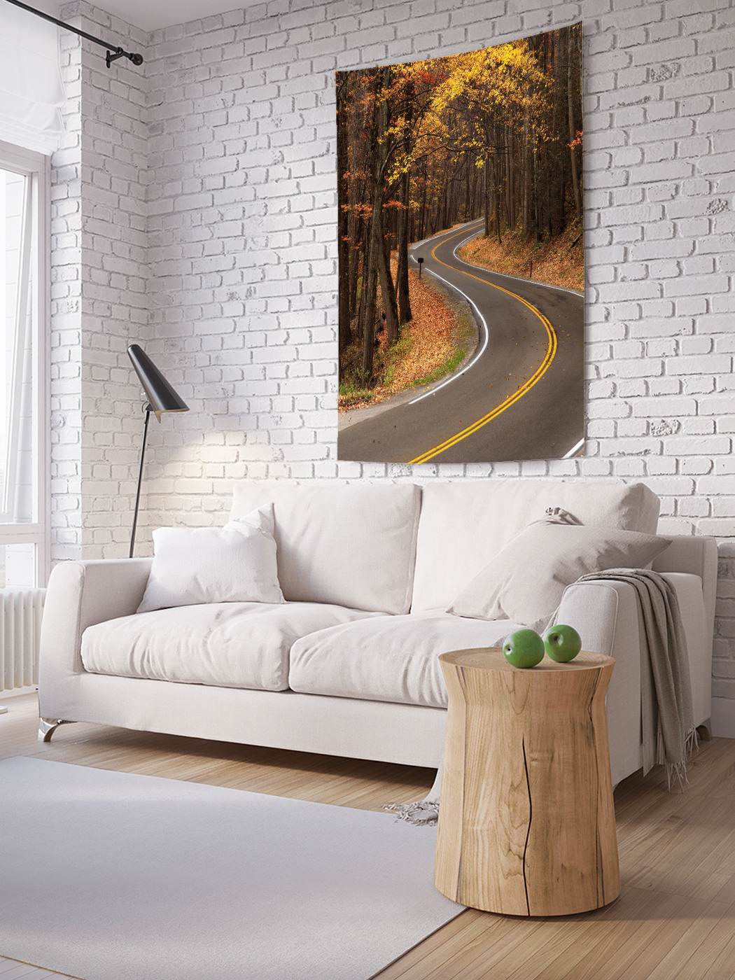 

Вертикальное фотопанно на стену JoyArty Извилистая лесная дорога 150x200 см, Извилистая лесная дорога