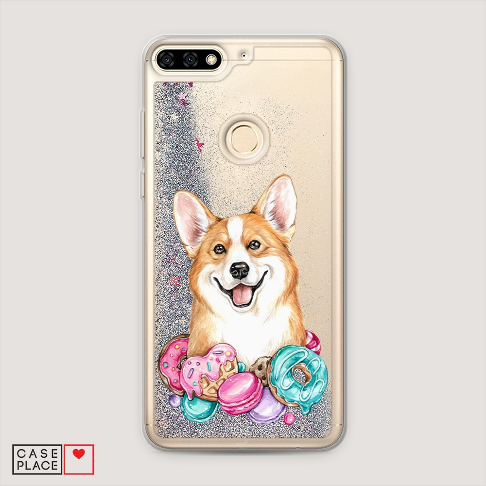 

Чехол Awog на Honor 7A Pro "Корги и сладости", Разноцветный, 65491-1