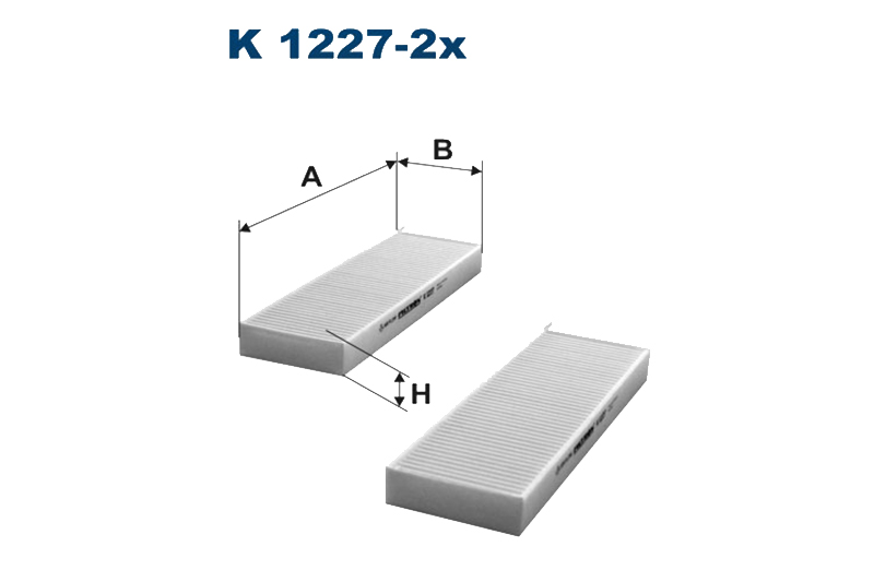 

K 1227-2X_фильтр салона! 2шт. Citroen Berlingo/C4 Picasso, Peugeot Partner 1.6 HDi 07>