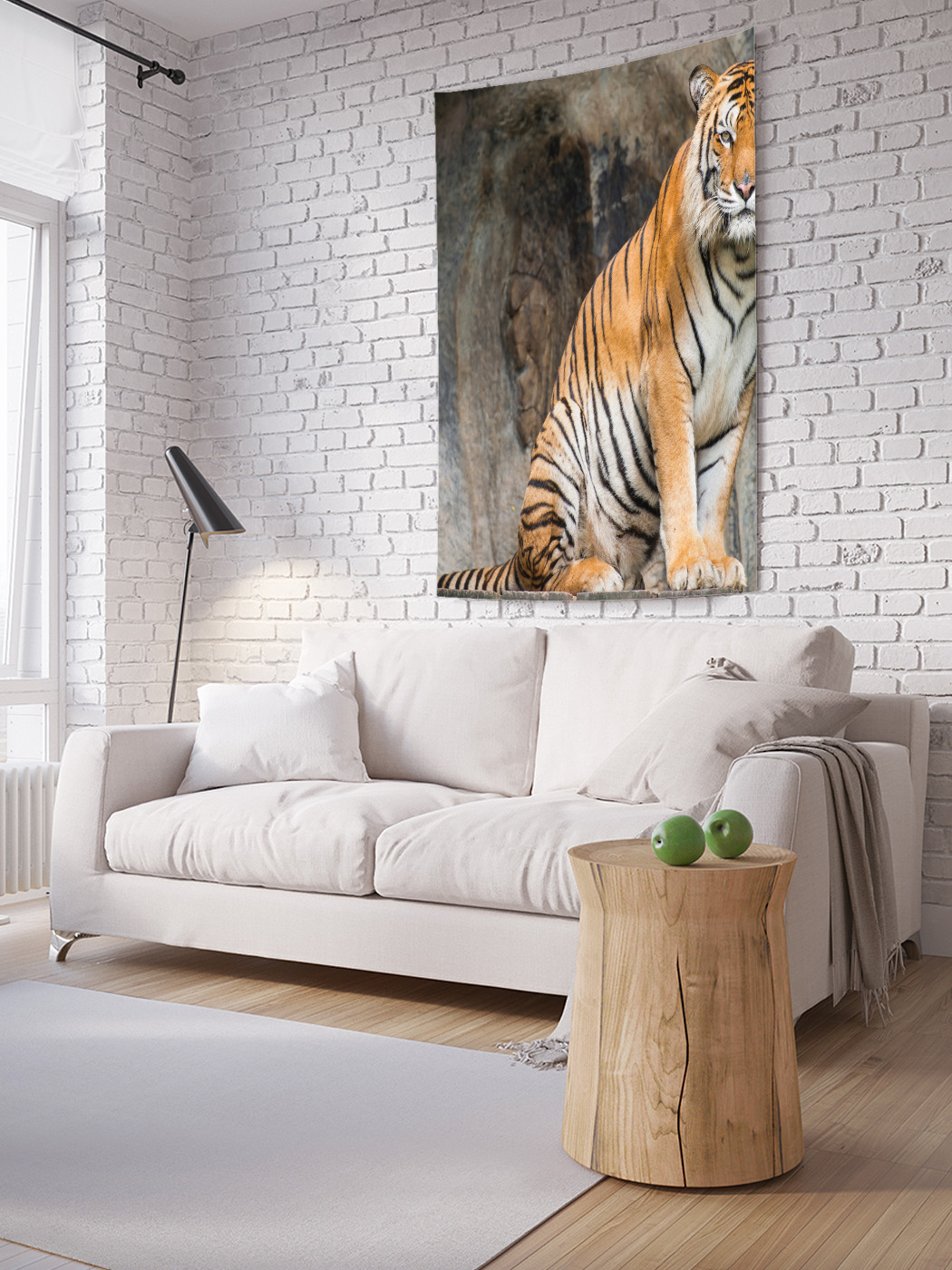 

Вертикальное фотопанно на стену JoyArty Тигр на посту 150x200 см, Тигр на посту
