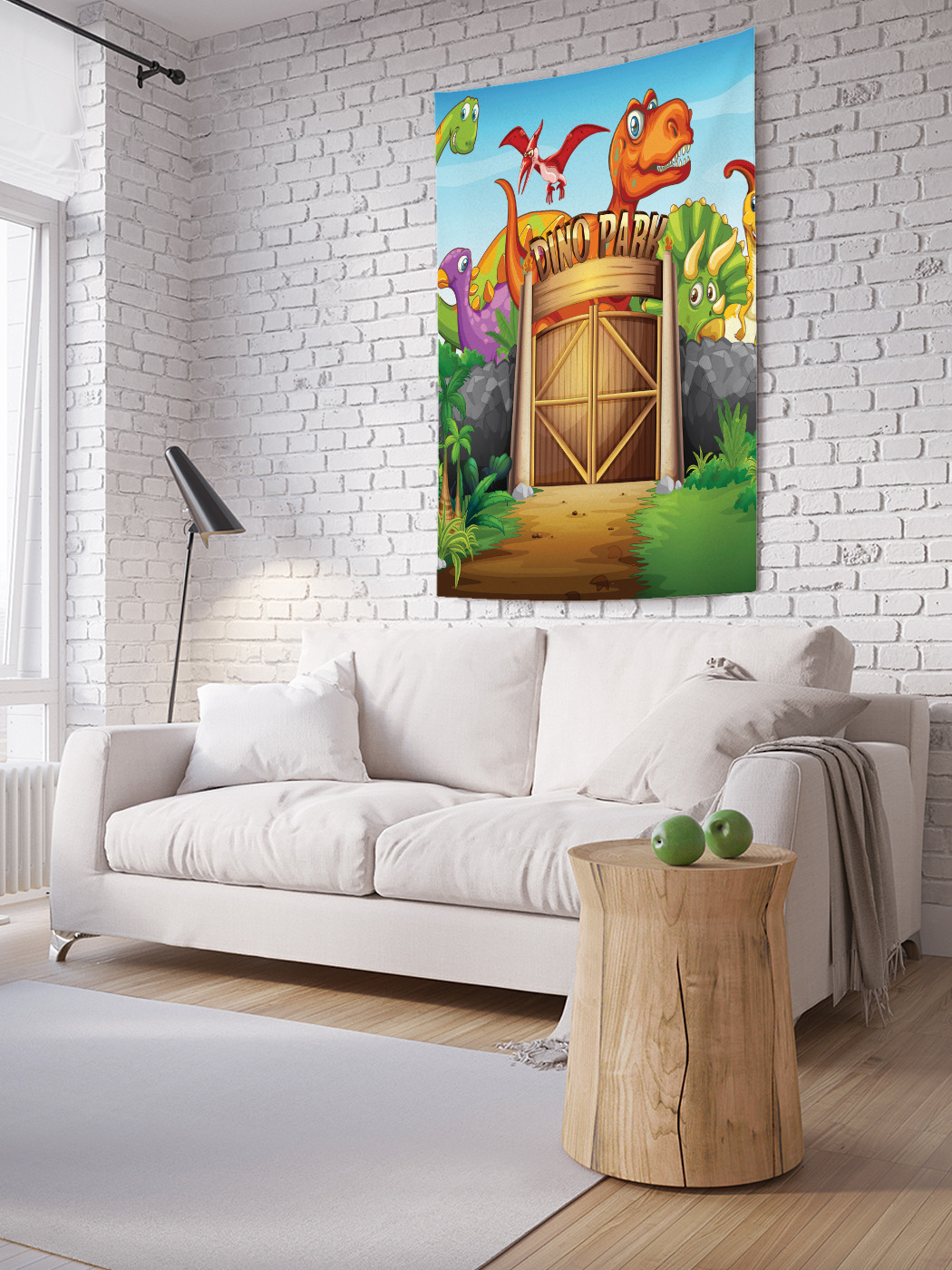 

Вертикальное фотопанно на стену JoyArty Парк динозавров 150x200 см, Парк динозавров