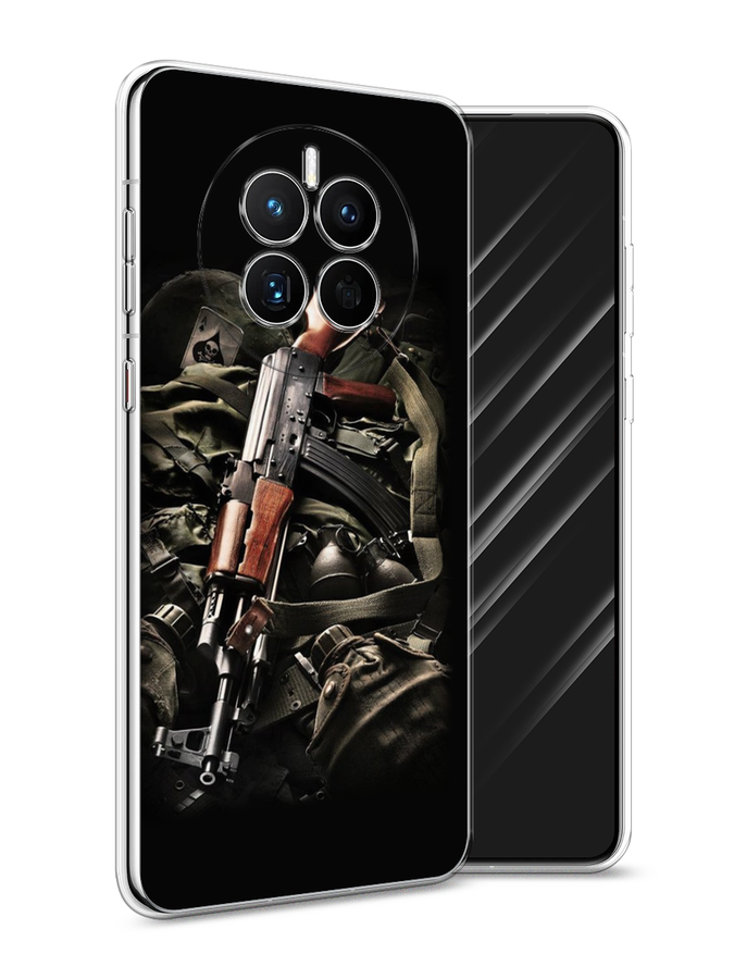 

Чехол Awog на Huawei Mate 50 "Автомат", Черный;коричневый;серый, 6109850-5
