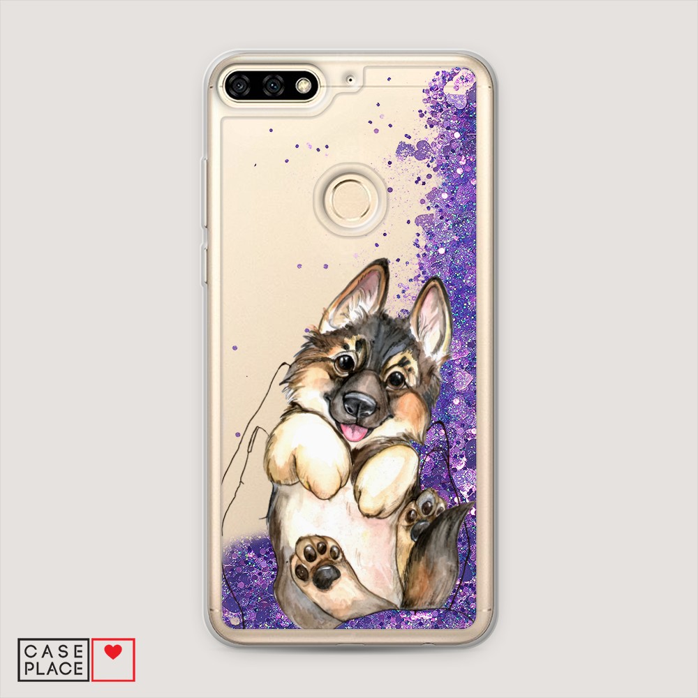 

Чехол Awog на Honor 7C/7A Pro/Y6 Prime 2018 "Овчарка в ладошках", Разноцветный, 64592-1