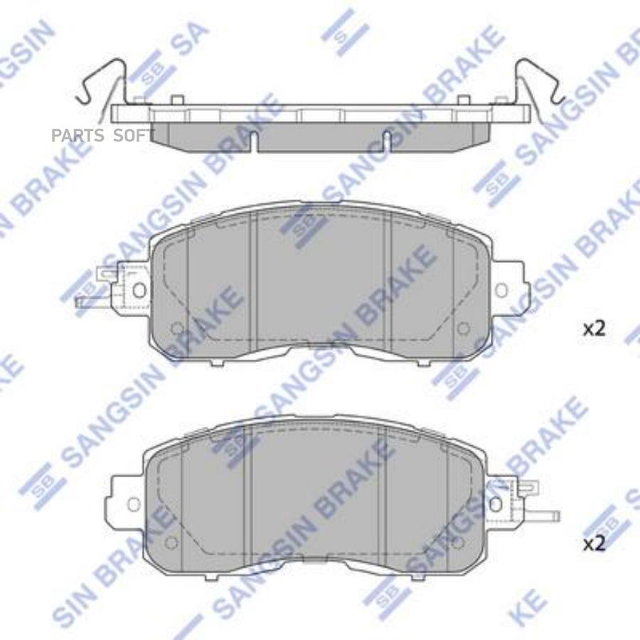 

Колодки Дисковые Передние Nissan Teana Iii 2.5 13> Sangsin brake SP1765 Sp1765