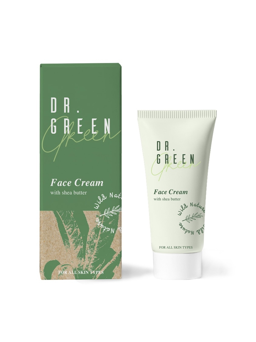 Крем для лица Wild Nature Dr. Green с маслом ши, 50 мл аква крем для рук moisture by nature