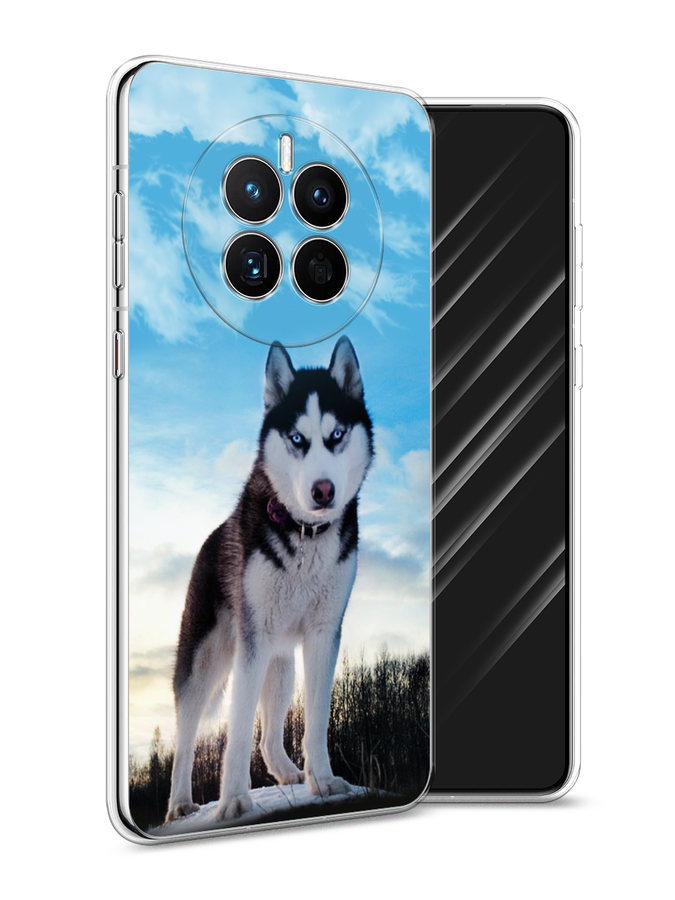 

Чехол Awog на Huawei Mate 50 "Хаски 3", Белый;черный;голубой, 6109850-2