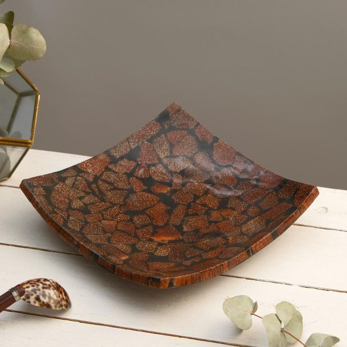 

Блюдо "Сакуфо" 18х18х5 см кокос, Коричневый