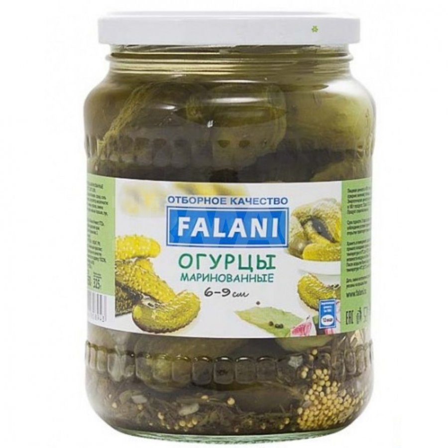 

Огурцы маринованные FALANI 720 мл, 21922