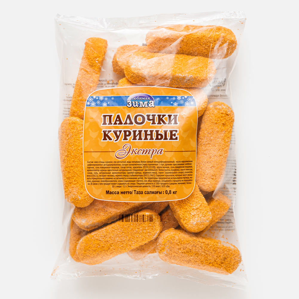 

Палочки куриные Любимая зима Экстра, 800 г