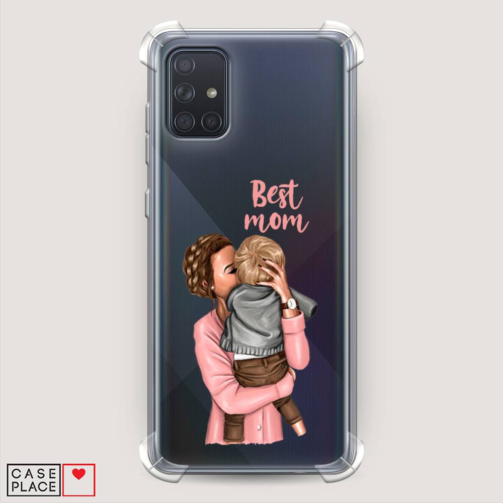 

Чехол Awog на Samsung Galaxy A71 4G "Мама с малышом", Разноцветный, 29051-1