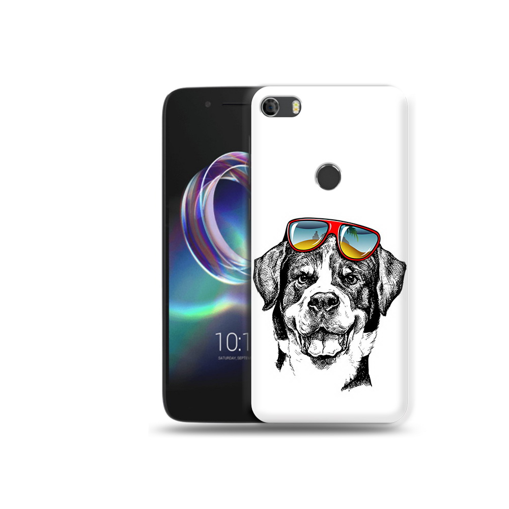 

Чехол MyPads Tocco для Alcatel Idol 5 счастливая собака, Прозрачный, Tocco