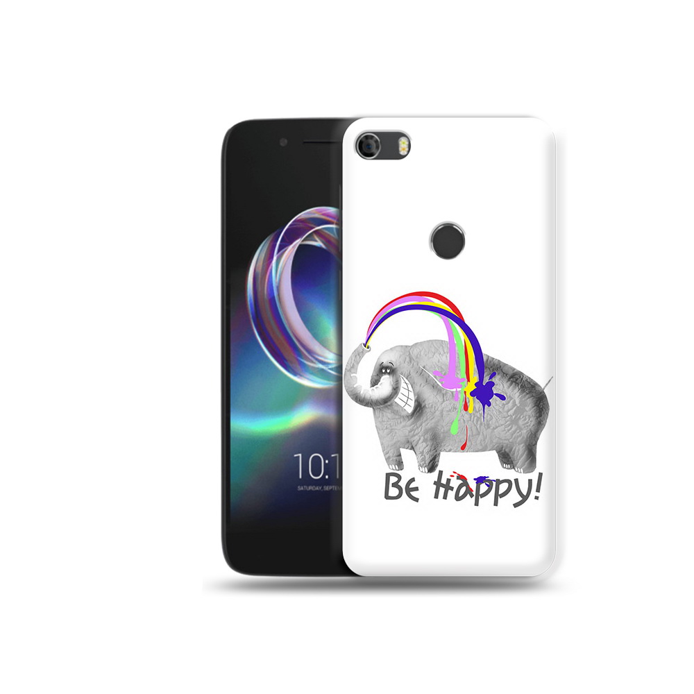 

Чехол MyPads Tocco для Alcatel Idol 5 счастливый слон, Прозрачный, Tocco
