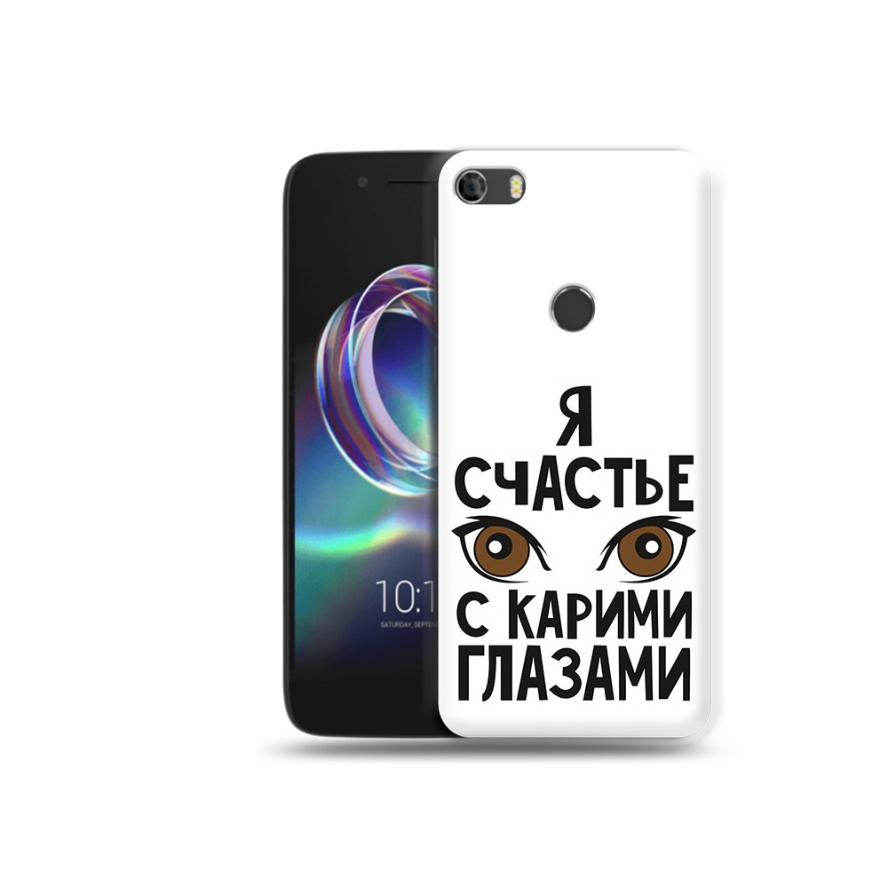 

Чехол MyPads Tocco для Alcatel Idol 5 счастье с карими глазами, Прозрачный, Tocco