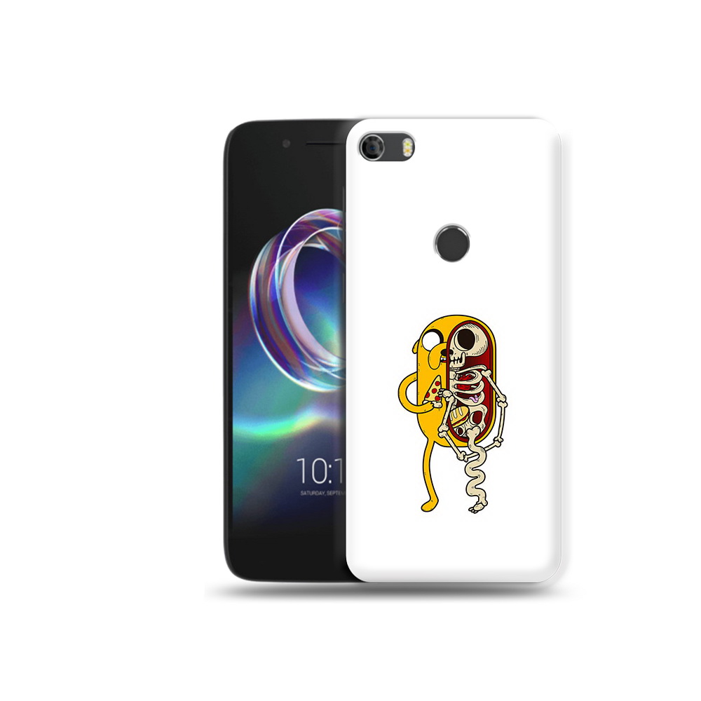 

Чехол MyPads Tocco для Alcatel Idol 5 Джейк скелет, Прозрачный, Tocco