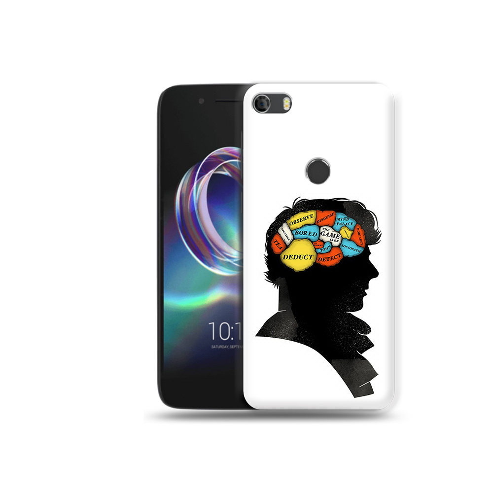 

Чехол MyPads Tocco для Alcatel Idol 5 темный рисунок, Прозрачный, Tocco