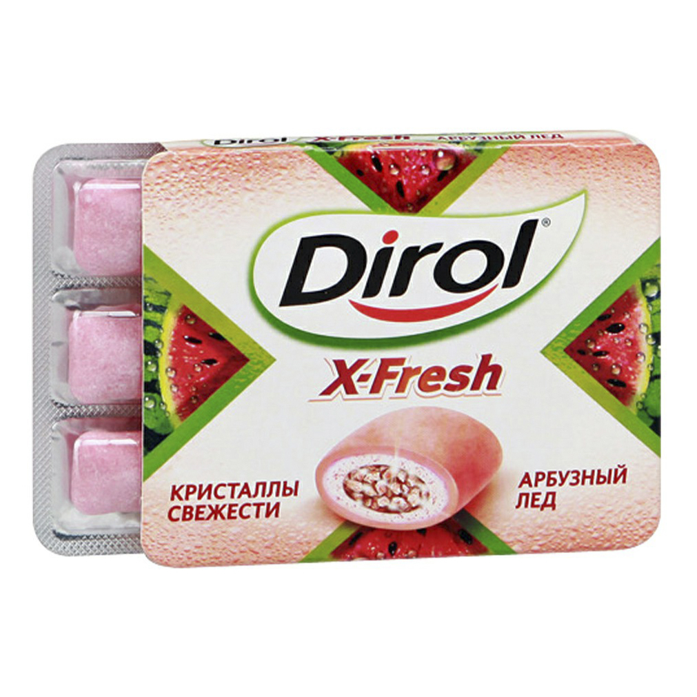 фото Жевательная резинка dirol x-fresh арбузный лед 8 шт 16 г