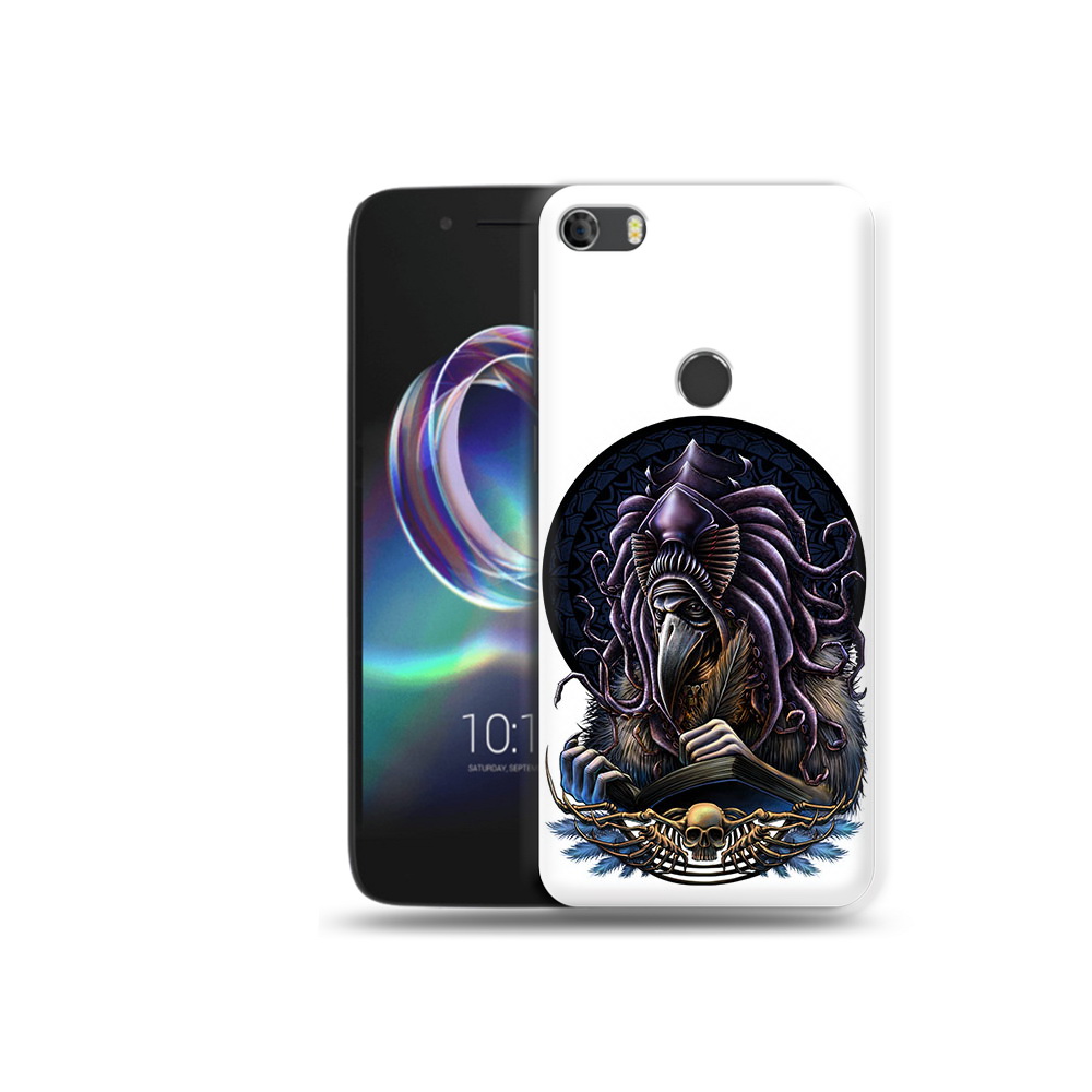 

Чехол MyPads Tocco для Alcatel Idol 5 умный ворон, Прозрачный, Tocco