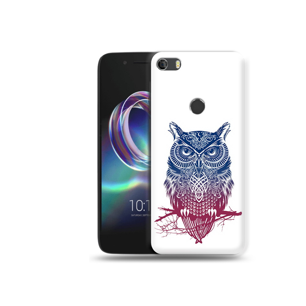 

Чехол MyPads Tocco для Alcatel Idol 5 хиппи сова, Прозрачный, Tocco