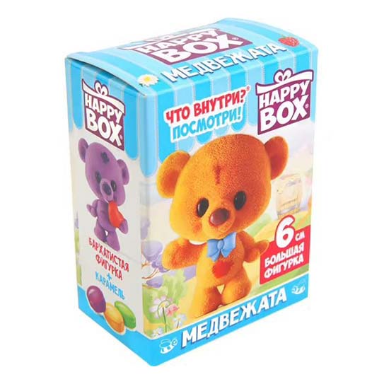 

Карамель Happy Box Медвежата с игрушкой 18 г