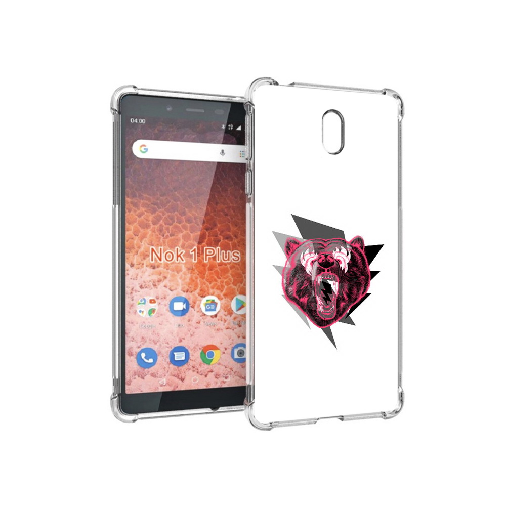 

Чехол MyPads Tocco для Nokia 1 Plus грозовой медведь (PT129147.112.301), Прозрачный, Tocco