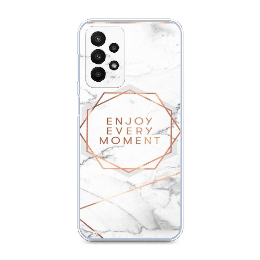 

Чехол Awog на Samsung Galaxy A23 / Самсунг A23 "Enjoy every moment мрамор", Разноцветный, 2105050-7