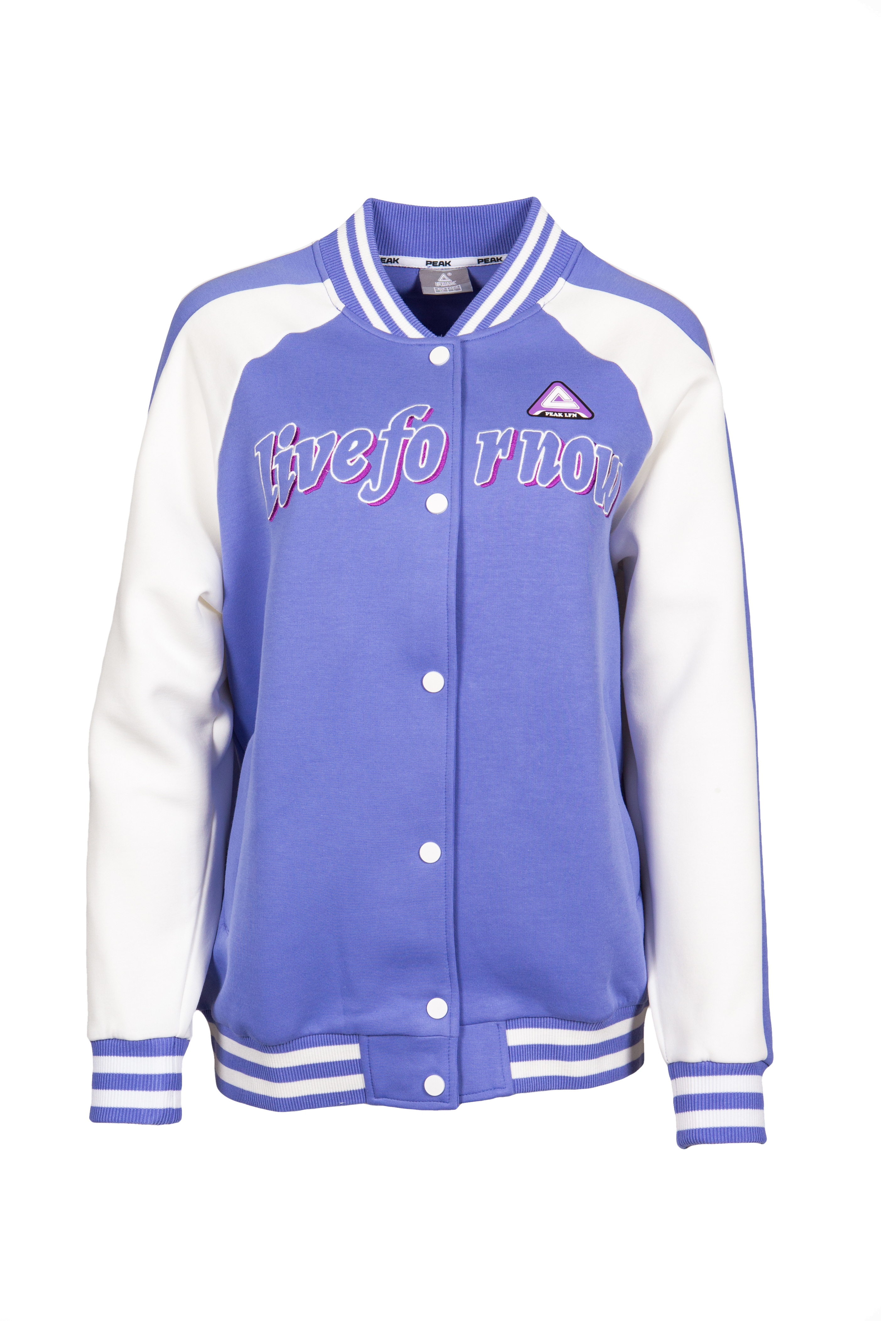 Куртка женская PEAK Knitted Baseball Jacket синяя 46-48 RU