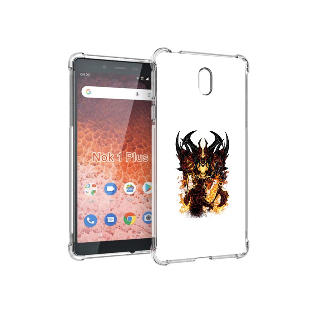 

Чехол MyPads Tocco для Nokia 1 Plus демон shadow fiend (PT129147.112.318), Прозрачный, Tocco