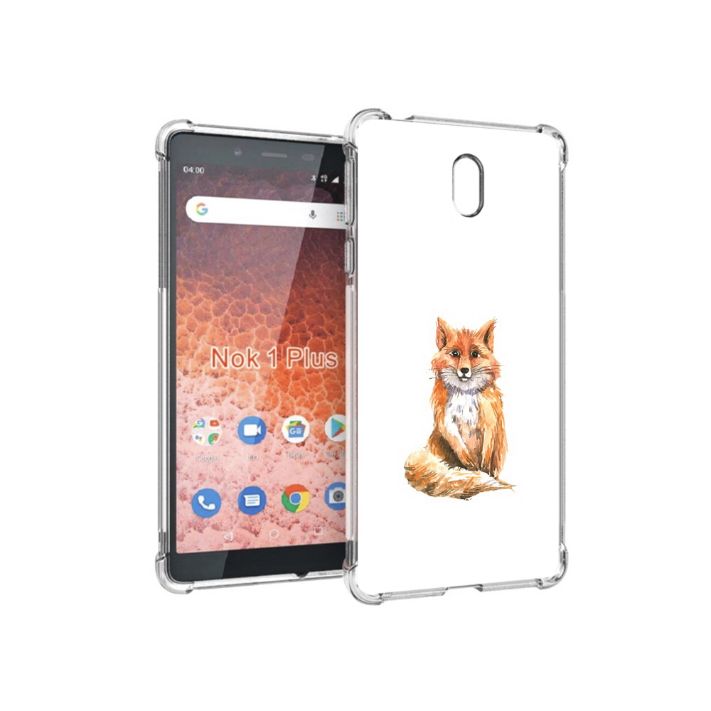 

Чехол MyPads Tocco для Nokia 1 Plus детская лиса (PT129147.112.320), Прозрачный, Tocco