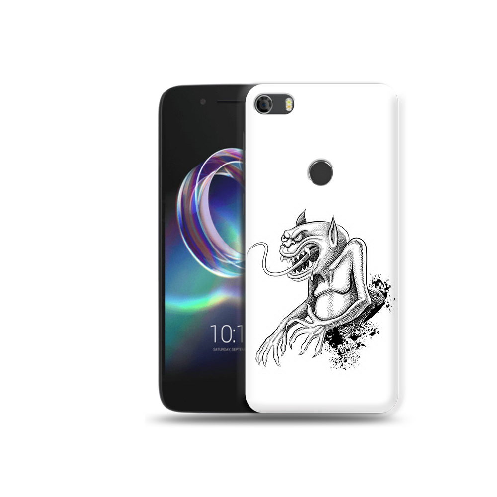 

Чехол MyPads Tocco для Alcatel Idol 5 чорт, Прозрачный, Tocco