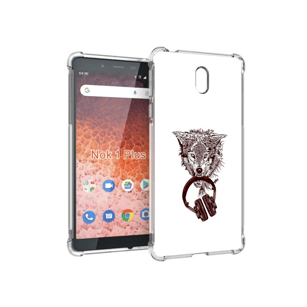

Чехол MyPads Tocco для Nokia 1 Plus дикий волк (PT129147.112.325), Прозрачный, Tocco