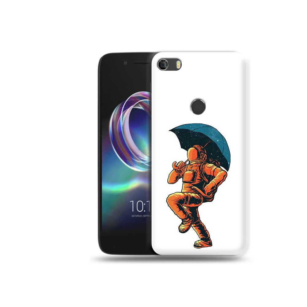 

Чехол MyPads Tocco для Alcatel Idol 5 шагающий космонавт с зонтом, Прозрачный, Tocco