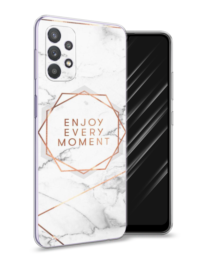 

Чехол Awog на Samsung Galaxy A32 / Самсунг A32 "Enjoy every moment мрамор", Разноцветный, 2102050-7