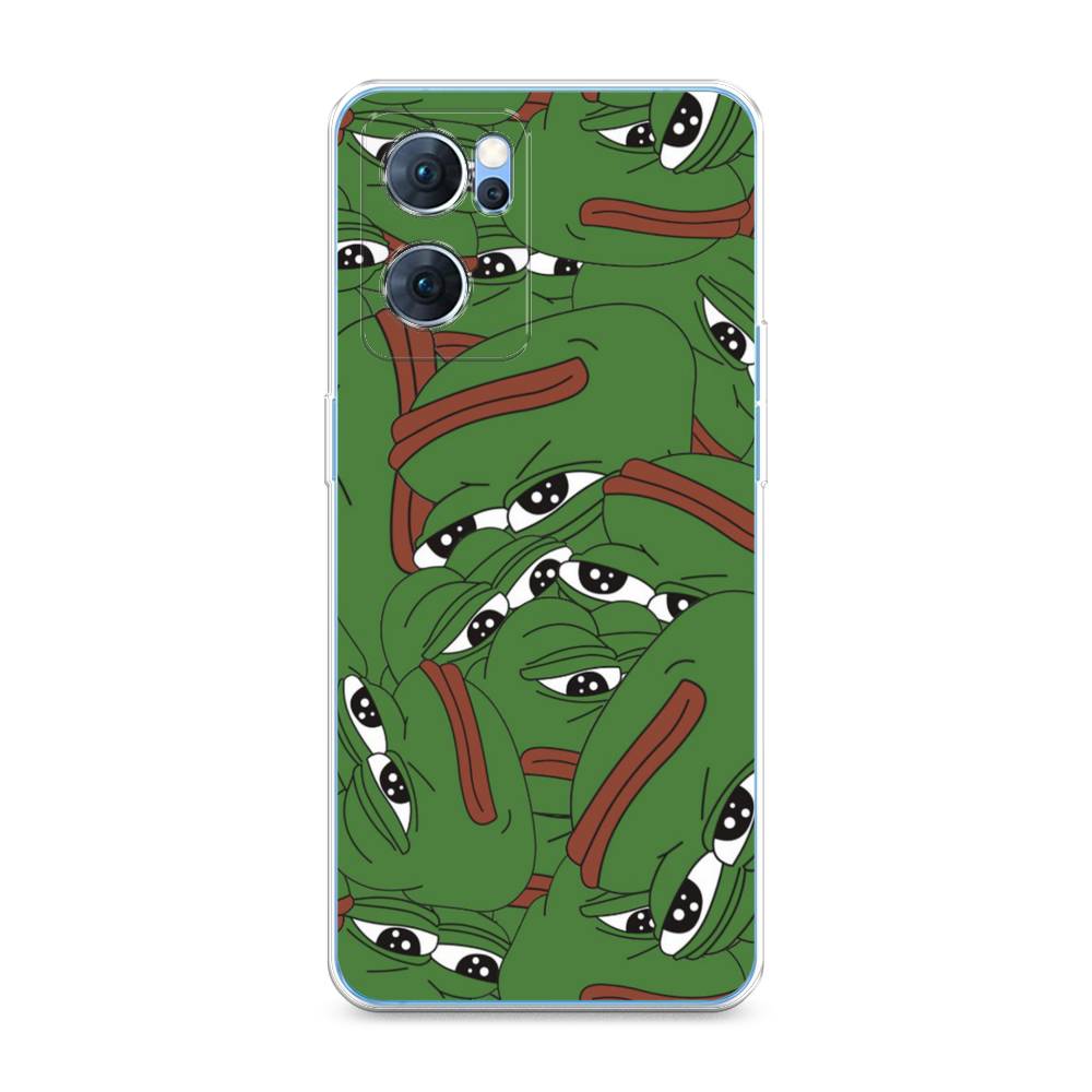 

Чехол Awog на Oppo Reno 7 5G "Печальный frog", Разноцветный, 258150-9