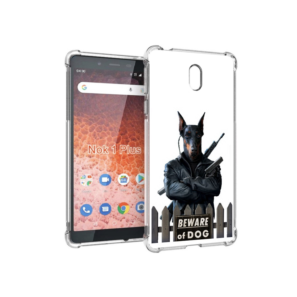 

Чехол MyPads Tocco для Nokia 1 Plus доберман (PT129147.112.332), Прозрачный, Tocco