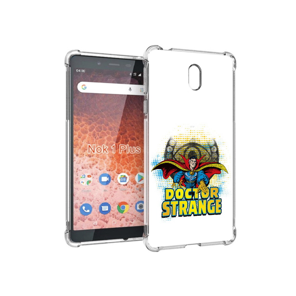 

Чехол MyPads Tocco для Nokia 1 Plus доктор стренж рисунок (PT129147.112.335), Прозрачный, Tocco
