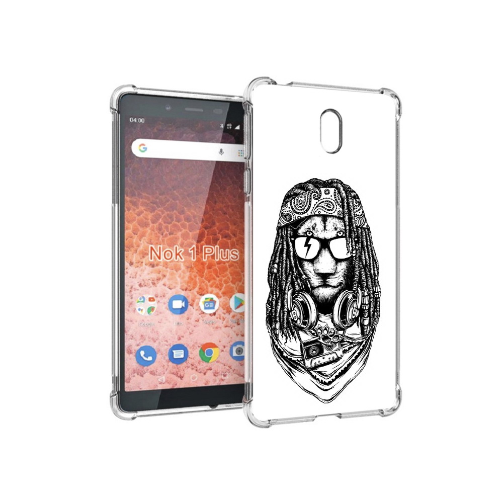 Чехол MyPads Tocco для Nokia 1 Plus дреды льва (PT129147.112.338)